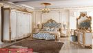 Set Kamar Tidur Kayihan Desenli Klasik Gold Mewah Furniture