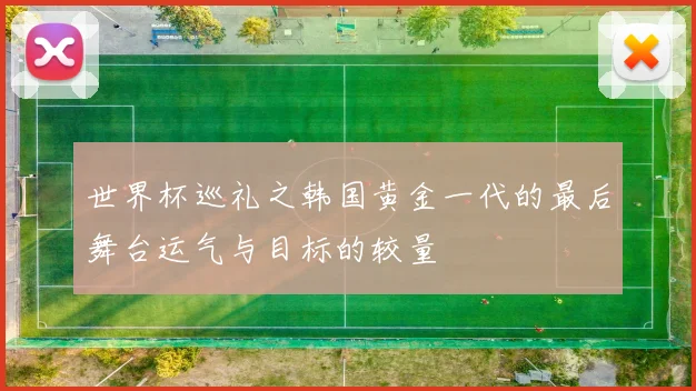 世界杯巡礼之韩国黄金一代的最后舞台运气与目标的较量